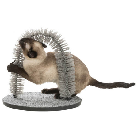 Szczotka dla kotów Fur Care Arch, 36 x 33cm, szara