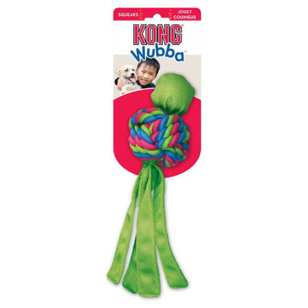 Kong wubba weaves szarpak dla psa s, l, xl