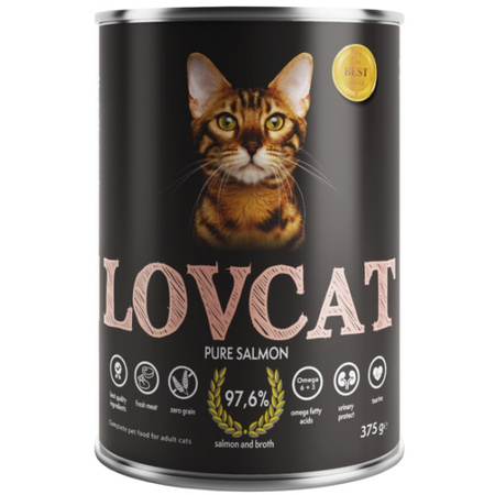 Lovcat Pure łosoś 375 g