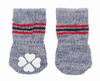 Skarpetki dla psów, antypoślizgowe, XXS–XS, 2 szt., szare