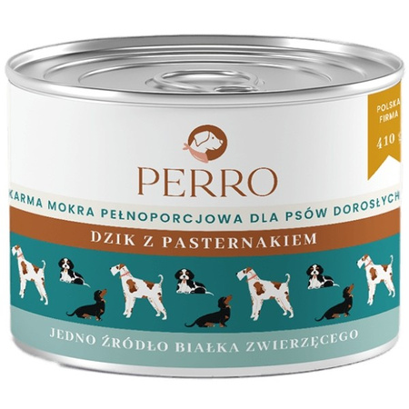 Perro dzik z pasternakiem dla psa 410 g