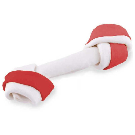 Maced kość wiązana ze skóry cielęcej biała - bekon