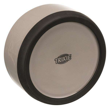 Miska ceramiczna z gumową podstawą, 0.75 l/o 16 cm, szara