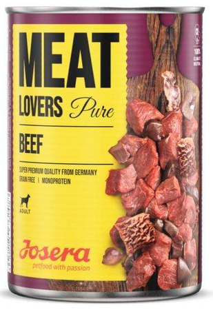 Josera Meat Lovers Pure Wołowina puszka 400g