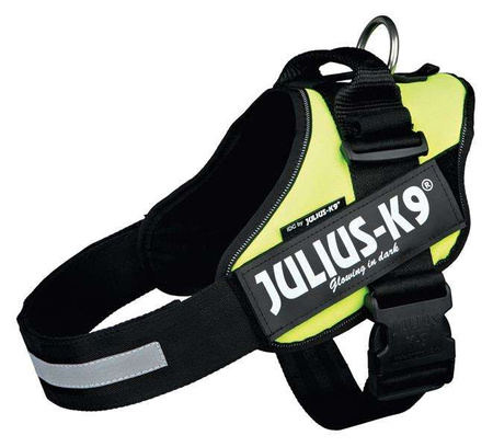 Szelki Julius-K9, rozm.2/L-XL, 71-96 cm, neonowy żółty