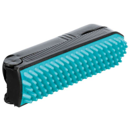 Rolka do zbierania sierści ze szczotką, 23 cm, czarny/turkusowy