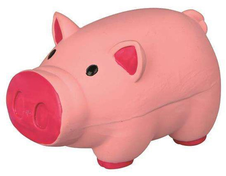 Świnka, oryginalny dźwięk ,lateks, 11 cm