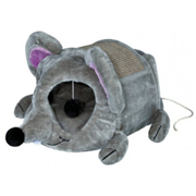 Legowisko zamknięte dla kota Lukas JUNIOR, 35 × 33 × 65 cm, jasnoszare/szare