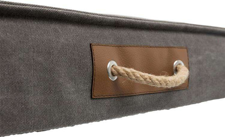 Poduszka BE NORDIC Föhr, 80 × 55 cm, ciemnoszara