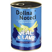 Dolina Noteci Superfood Cielęcina i jagnięcina dla psa 400 g