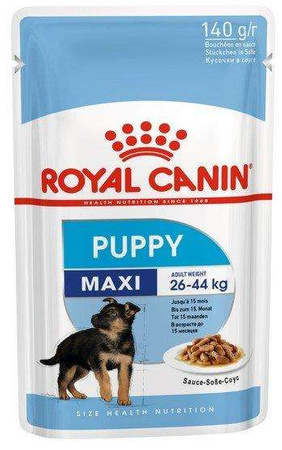 Royal canin maxi puppy karma mokra w sosie dla szczeniąt, od 2 do 15 miesiąca życia, ras dużych saszetka 140g