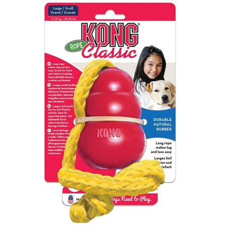 Kong Classic with Rope dla psa M