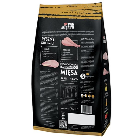 Pan Mięsko indyk z bażantem 3 kg