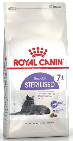 Royal canin sterilised 7+ karma sucha dla kotów dorosłych, od 7 do 12 roku życia, sterylizowanych 3,5kg