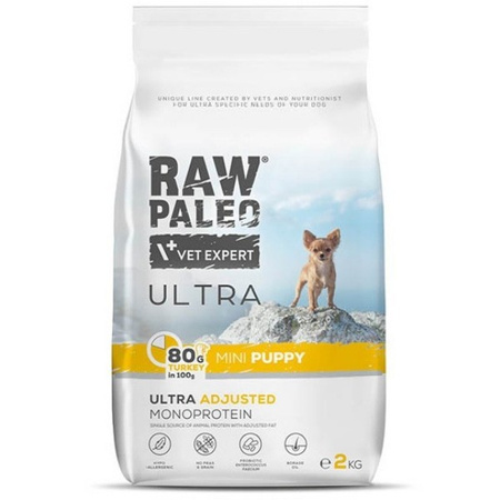 Vet Expert Raw Paleo Ultra Mini Puppy Indyk 2 kg