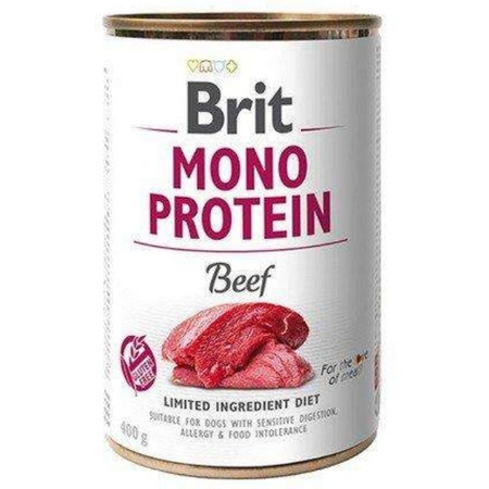 ZESTAW Brit Mono Protein Beef dla psa 400 g x 6 szt