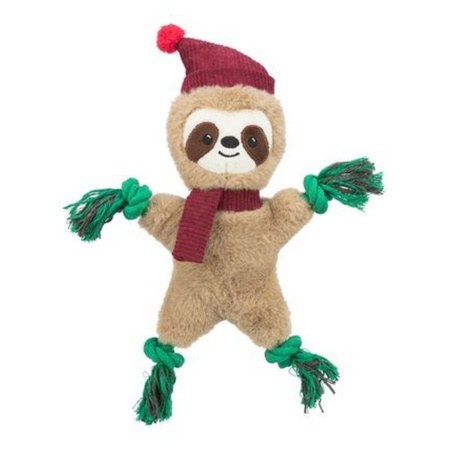 Xmas Leniwiec, zabawka, dla psa, plusz/sznur, 30 cm