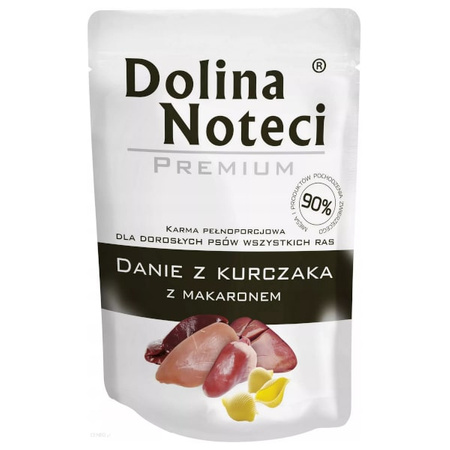 Dolina noteci premium danie z kurczaka z makaronem dla psa 300g