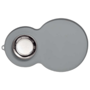 Podkładka silikonowa z miską, zielona, 46 x 29cm