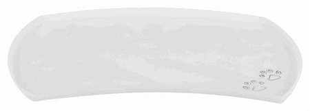 Podkładka pod miski, silikonowa, 48 × 27 cm, przezroczysta