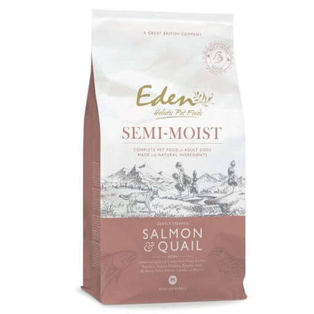 Karma dla psa Eden Salmon & Quail - półwilgotna z łososiem i przepiórką - 2kg, 10kg