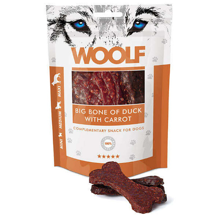 Woolf big duck bone with carrot dla psa 100 g