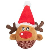 Xmas Renifer, zabawka, dla kota, plusz, 6x12 cm, z grzechotką
