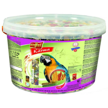 PEŁNOWARTOSCIOWY KARMEO POKARM DLA PAPUG 900g