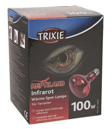 Punktowa lampa grzewcza, podczerwień, czerwona, 100W