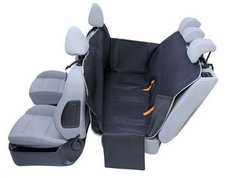 Kardiff Anti Slip mata samochodowa na tylne fotele z zamkiem i bokami M czarna