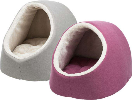 Salva, legowisko zamknięte, szarobrązowe/kremowe, 41 × 30 × 50 cm