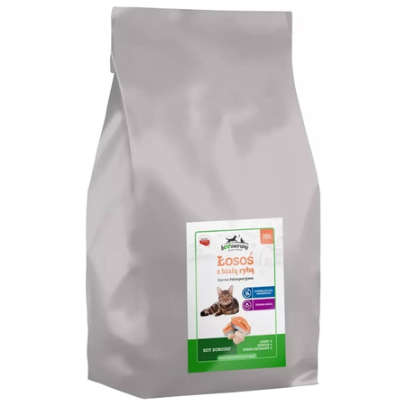 bOOmerang łosoś z białą rybą karma dla kota 1,5 kg