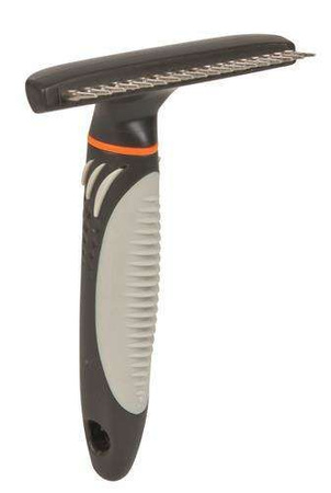 Zgrzebło przeciw kołtunieniu, z długim włosiem z zaokrąglonymi zębami 2 cm. 10 x 15 cm