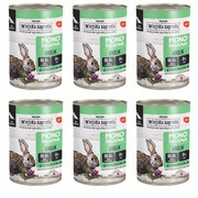 ZESTAW Wiejska Zagroda Monobiałkowa królik dla psa 6 x 400 g