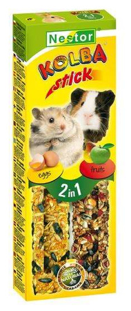Nestor Kolba 2w1 Gryzoń jajko i owoc 2szt