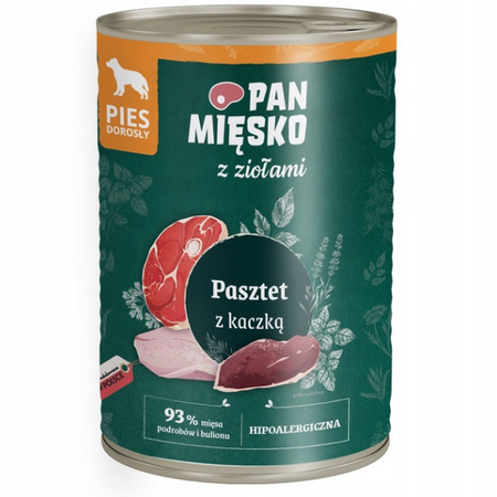 Pan Mięsko z Ziołami Pasztet z kaczką 400 g