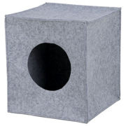 Legowisko zamknięte Anton, 33x33x37 cm, szare