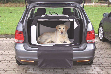 Box transportowy Vario 50, L: 99 × 65 × 71/61 cm, nylon, czarno-szary