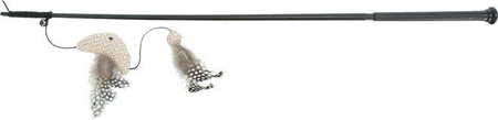 Wędka dla kota XXL z rybą, plastik/materiał, z kocimiętką