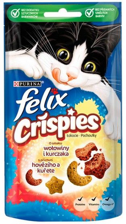 Felix crispies wołowina i kurczak 45g