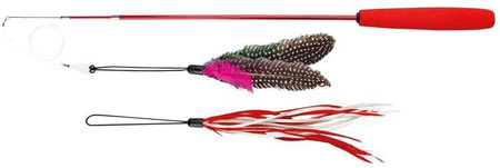 Wędka dla kota, teleskopowa, 40-98cm