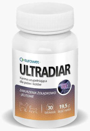 Eurowet ultradiar na żołądek jelita dla psa, kota 30 tabl.