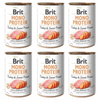 ZESTAW Brit mono protein turkey & sweet potato dla psa 400 g x 6 szt