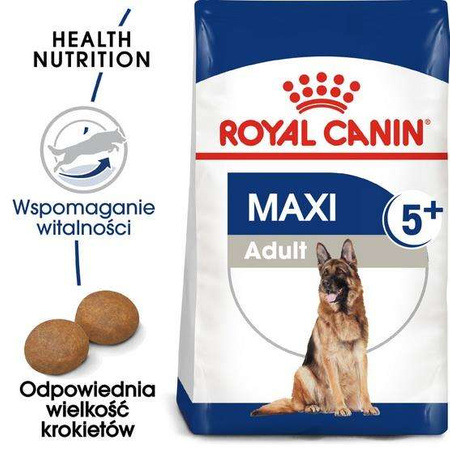 Royal Canin Maxi Adult 5+ karma sucha dla psów starszych, od 5 do 8 roku życia, ras dużych 15kg