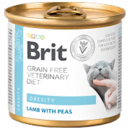 Brit Grain Free Veterinary Diets Obesity dla kota 200 g