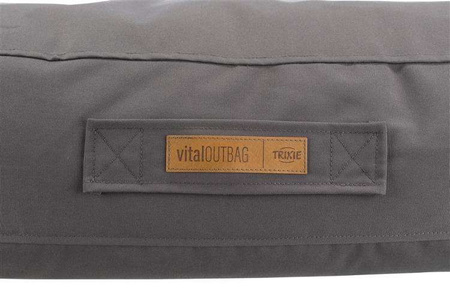 Poduszka Outbag Vital, 120 × 90 cm, ciemnoszara