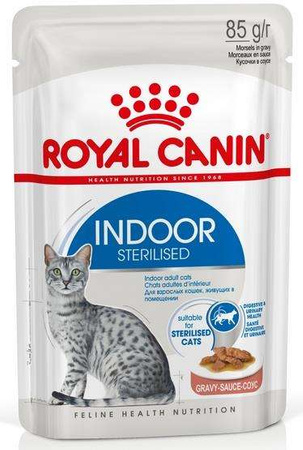Royal canin indoor sterilised jelly karma mokra dla kotów dorosłych sterylizowanych, przebywających w domu saszetka 85g
