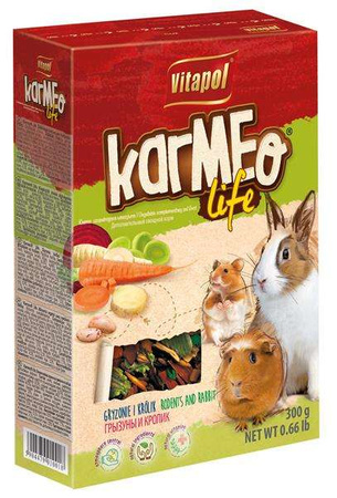 KARMEO LIFE WARZYWNY POKARM DLA GRYZONI  300g