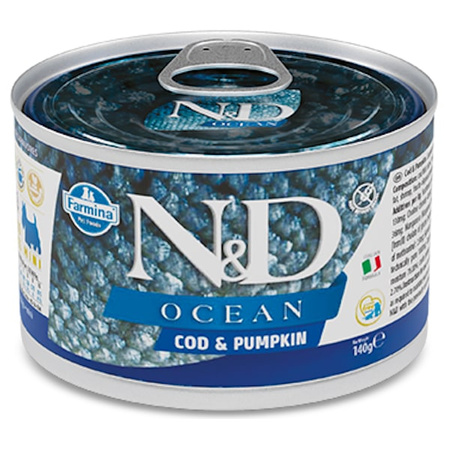Farmina N&D Ocean Adult dorsz i dynia 140 g