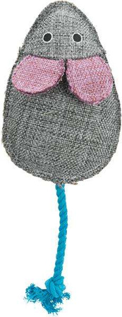 Mysz XXL, zabawka, materiał, 15 cm, z kocimiętką
